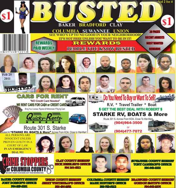 BUSTED in Bradford Starke FL 32091 9049640000